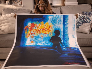 Stacey Denise Holding Yalla Habibi Canvas Print
